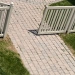 Power wash pool area