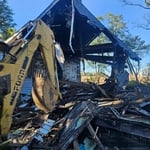 House fire demolition