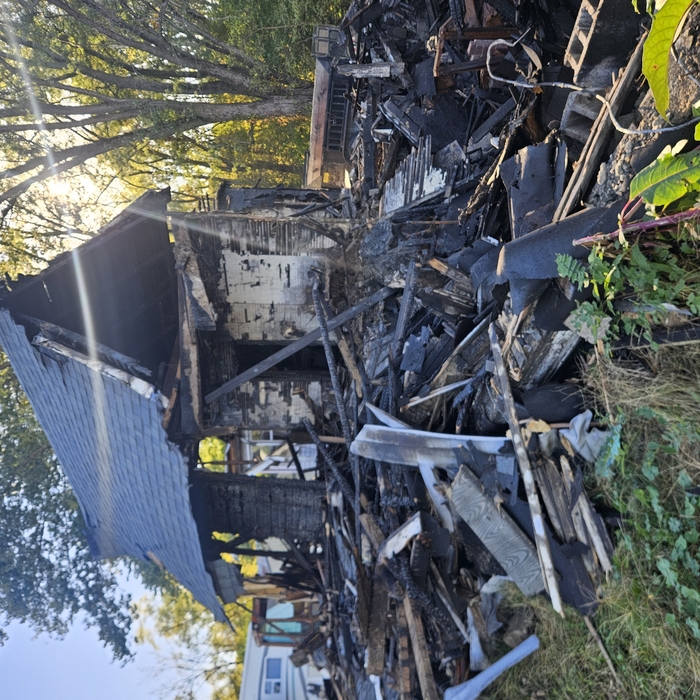House fire demolition