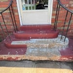 damaged steps