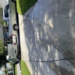 Driveway and sidewalk