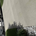 Driveway and sidewalk