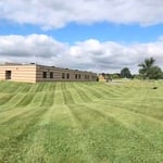 Mowing the lawn