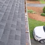 Clogged gutter