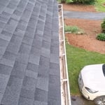 Unclogged gutter