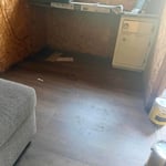 New floor in shed
