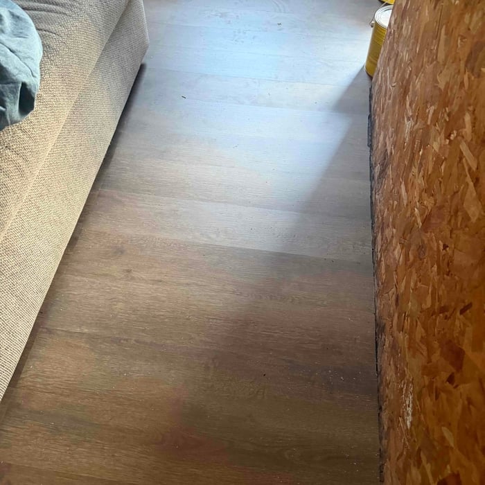 New floor in shed