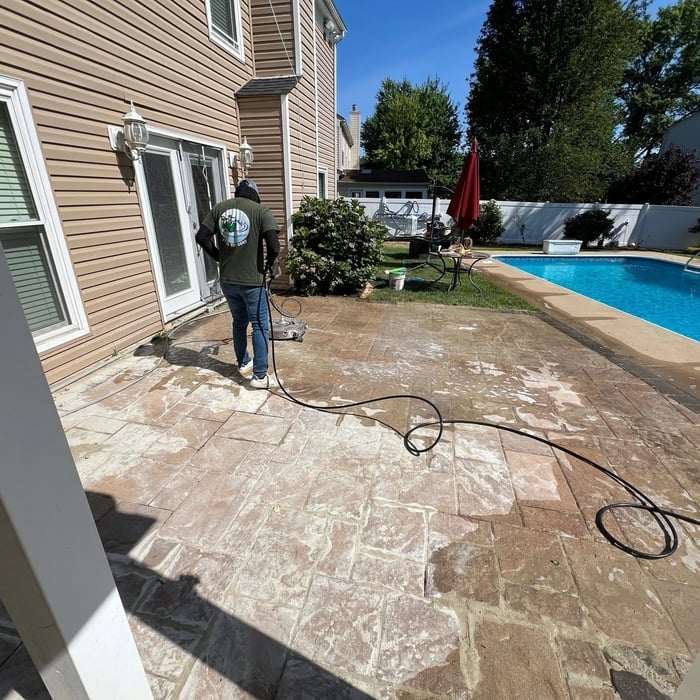 Pool deck painting