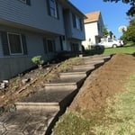 Stamped concrete patio
