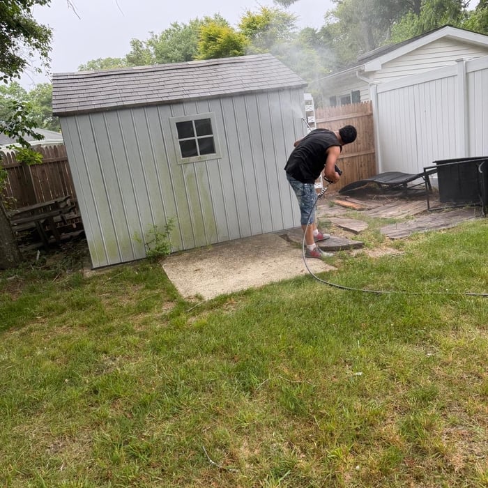 Pressure washing