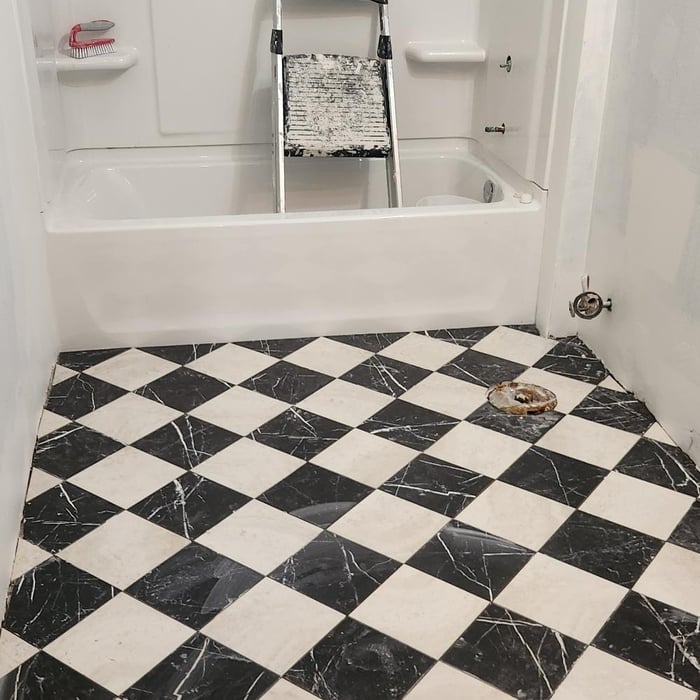 New bathrooms