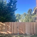 Wood fence install