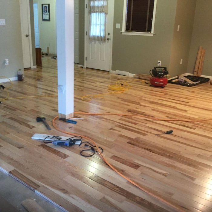 Hardwood install