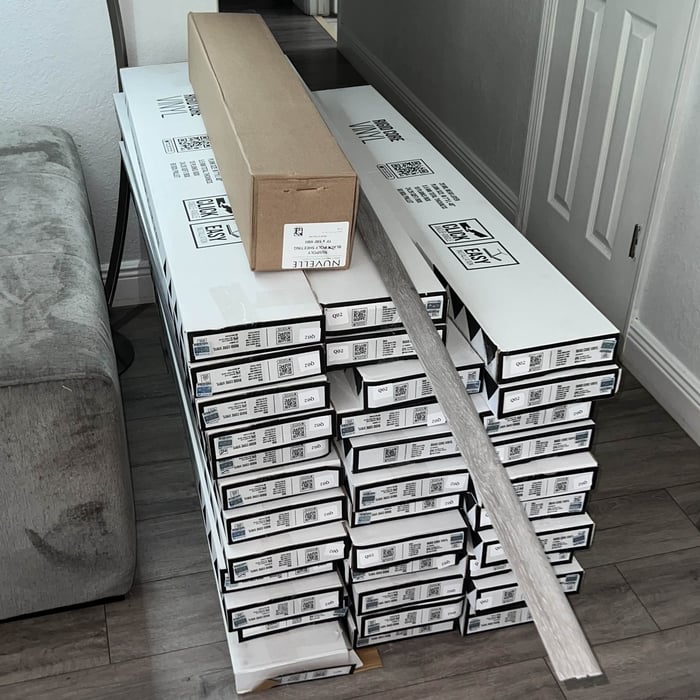 Vinyl Flooring Gray Cloud