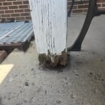 Rotted post