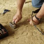seaming a damage carpet