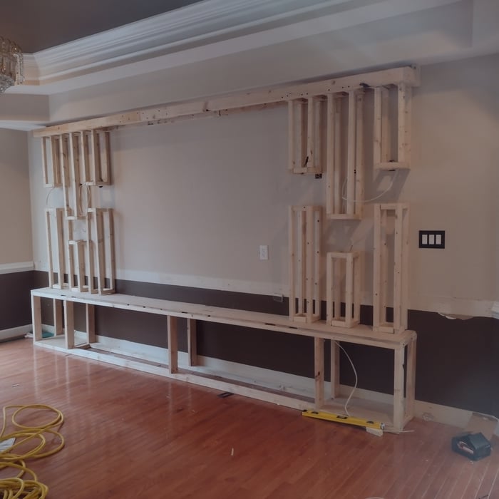 TV Wall Build
