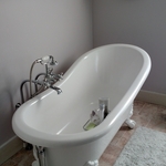 Bath shower and floor til