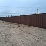 Sheet metal fence