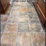 Grout color seal