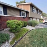 Steel edging/Stone job