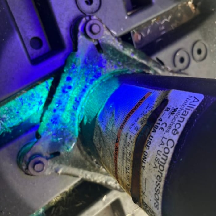 Dye on Compressor
