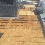 Damaged decking