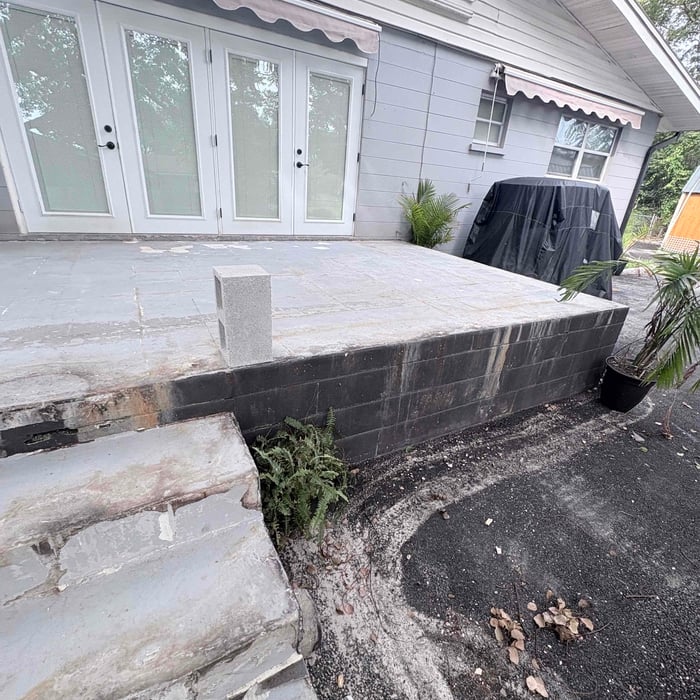 Back patio remodel