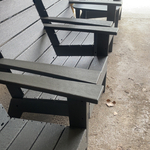 4 chairs and side table