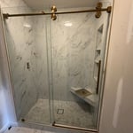 Shower door, cabinet