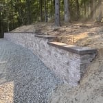 Block retaining wall