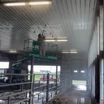 Pressure washing barn