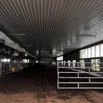 Pressure washing barn