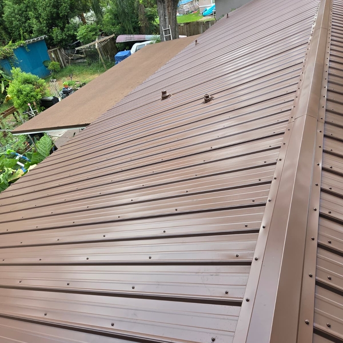 Metal roof install