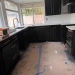 Refinishing cabinets