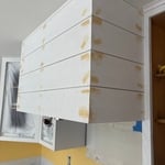 Refinishing cabinets