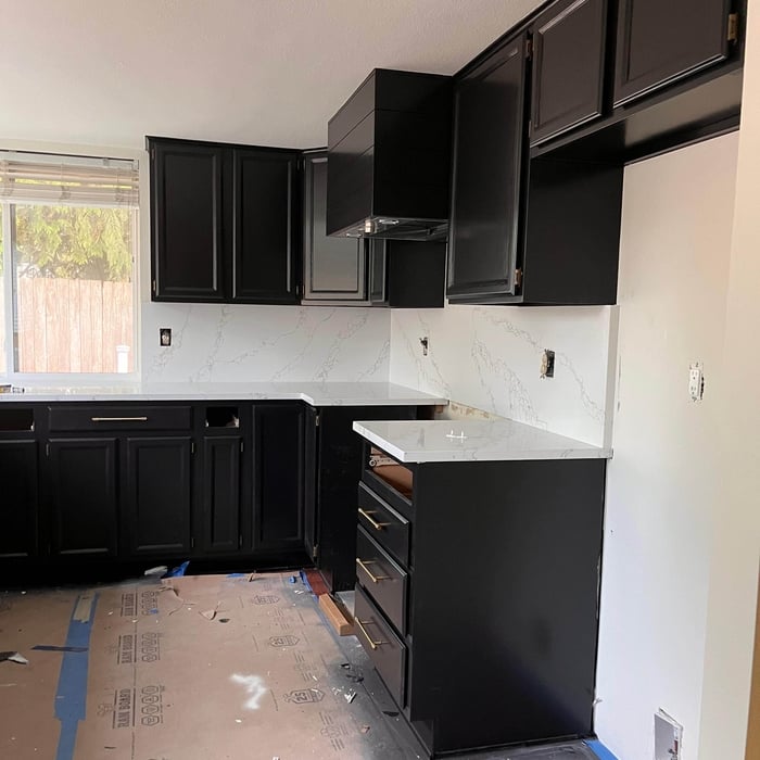 Refinishing cabinets