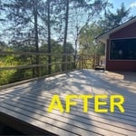 Barn fence and deck
