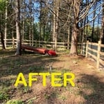 Barn fence and deck