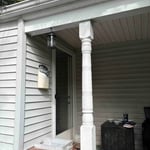 Aluminum post wrapping