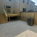 Fence and deck