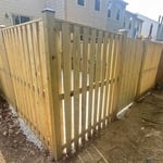 Fence and deck