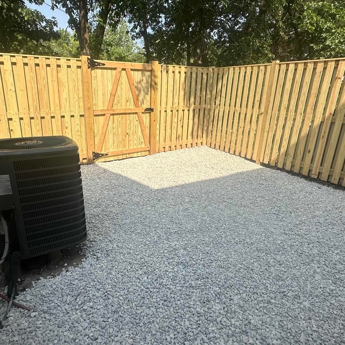Fence and deck