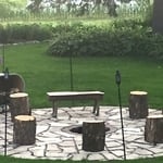 Landscape & firepit