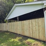 Wooden fence