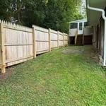 Wooden fence