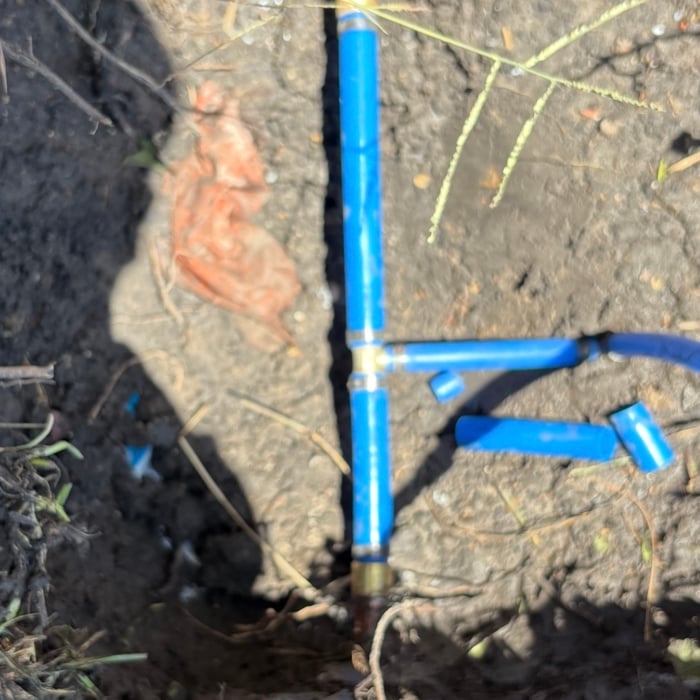 Water leak in yard