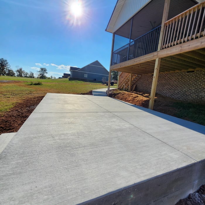 Concrete patio