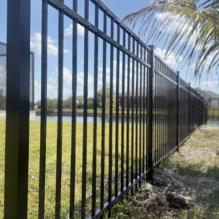 Aluminum 3Rails Back 4’H