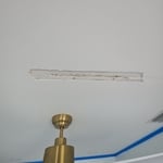 Old water damage tape